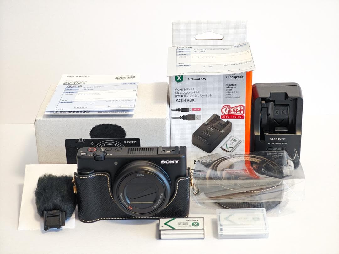 たく SONY VLOGCAM ZV-1M2 保証 純正予備電池&充電器