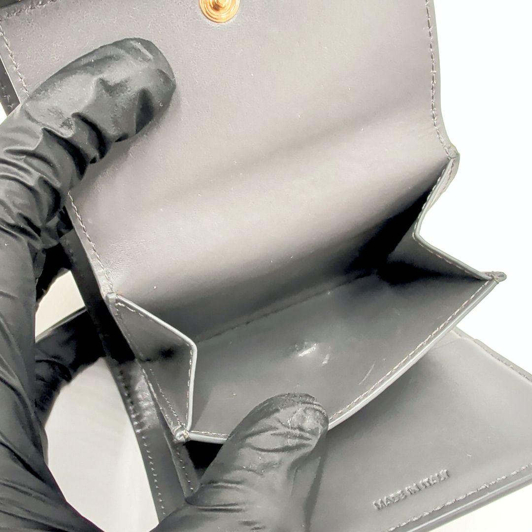 CELINE セリーヌ スモールトリフォールド ミニ財布 グレインレザー グレー