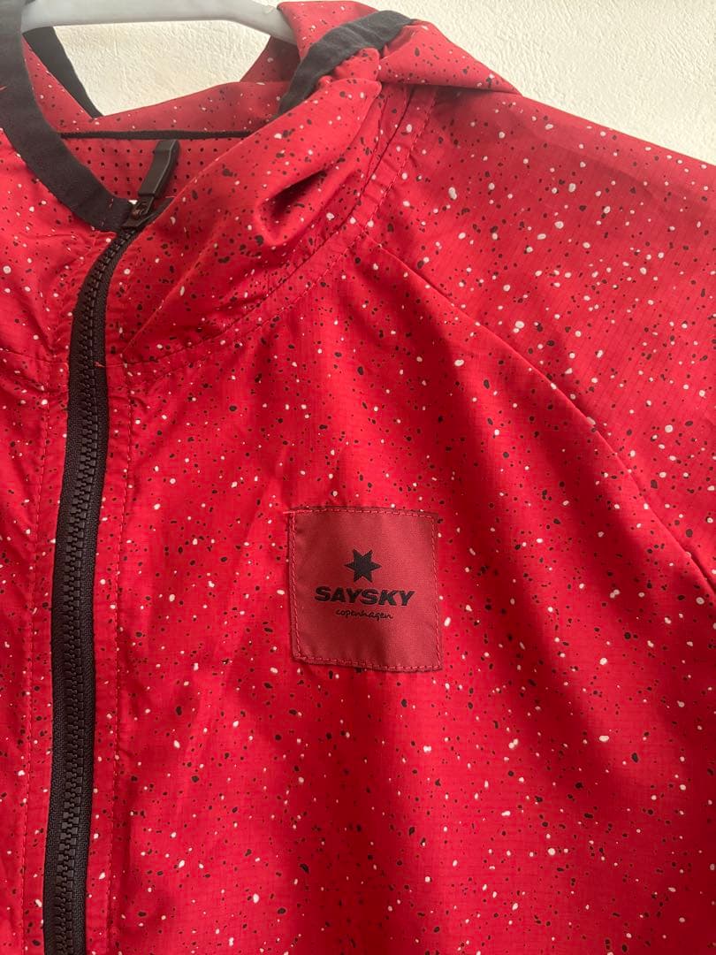 【SAYSKY】 赤 ウィンドブレーカー