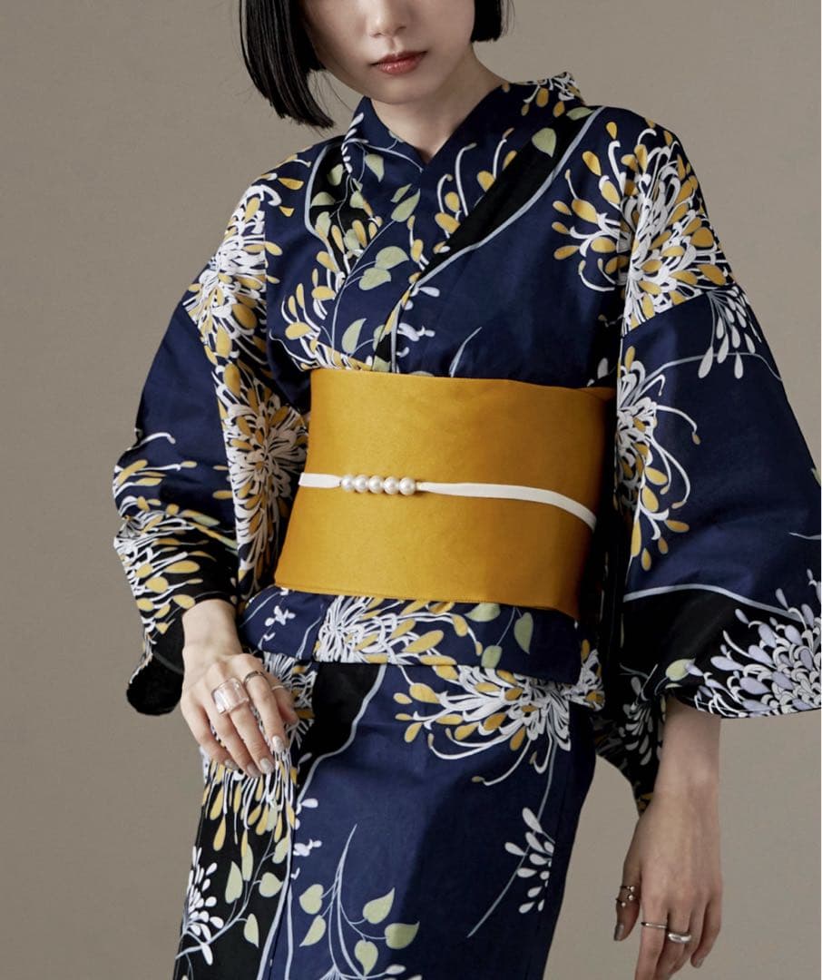 浴衣セット レディース 大人浴衣ブランド 綿仕立て上がり 浴衣＋帯つき2点
