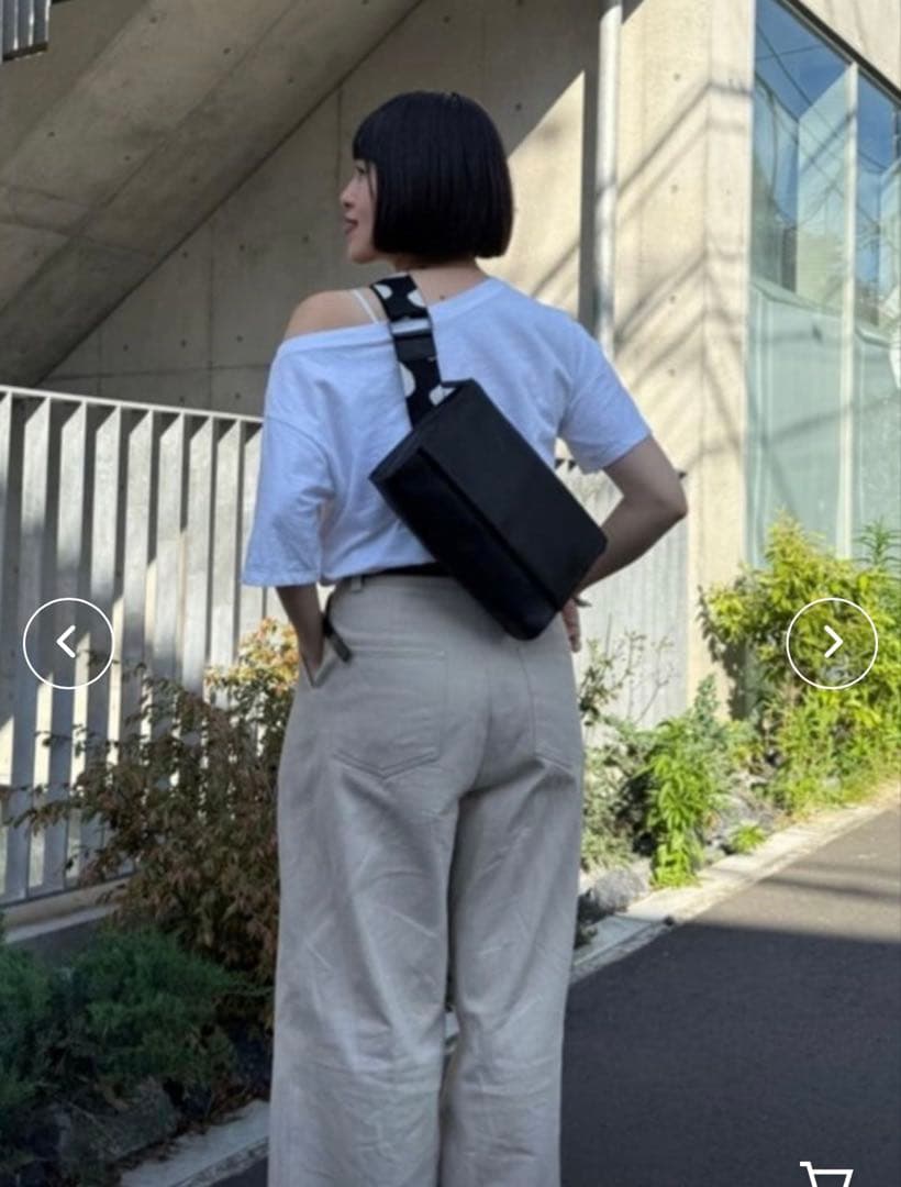 ear PAPILLONNERワイドテープショルダーバッグ/ボディバッグ