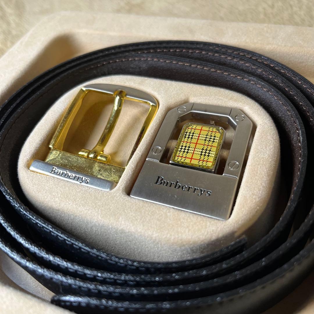 BURBERRY バーバリー ベルト ブラック ブラウン リバーシブル セット