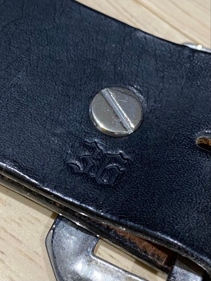 010 本革 W36 スタッズ ベルト ビンテージ ヴィンテージ HTC