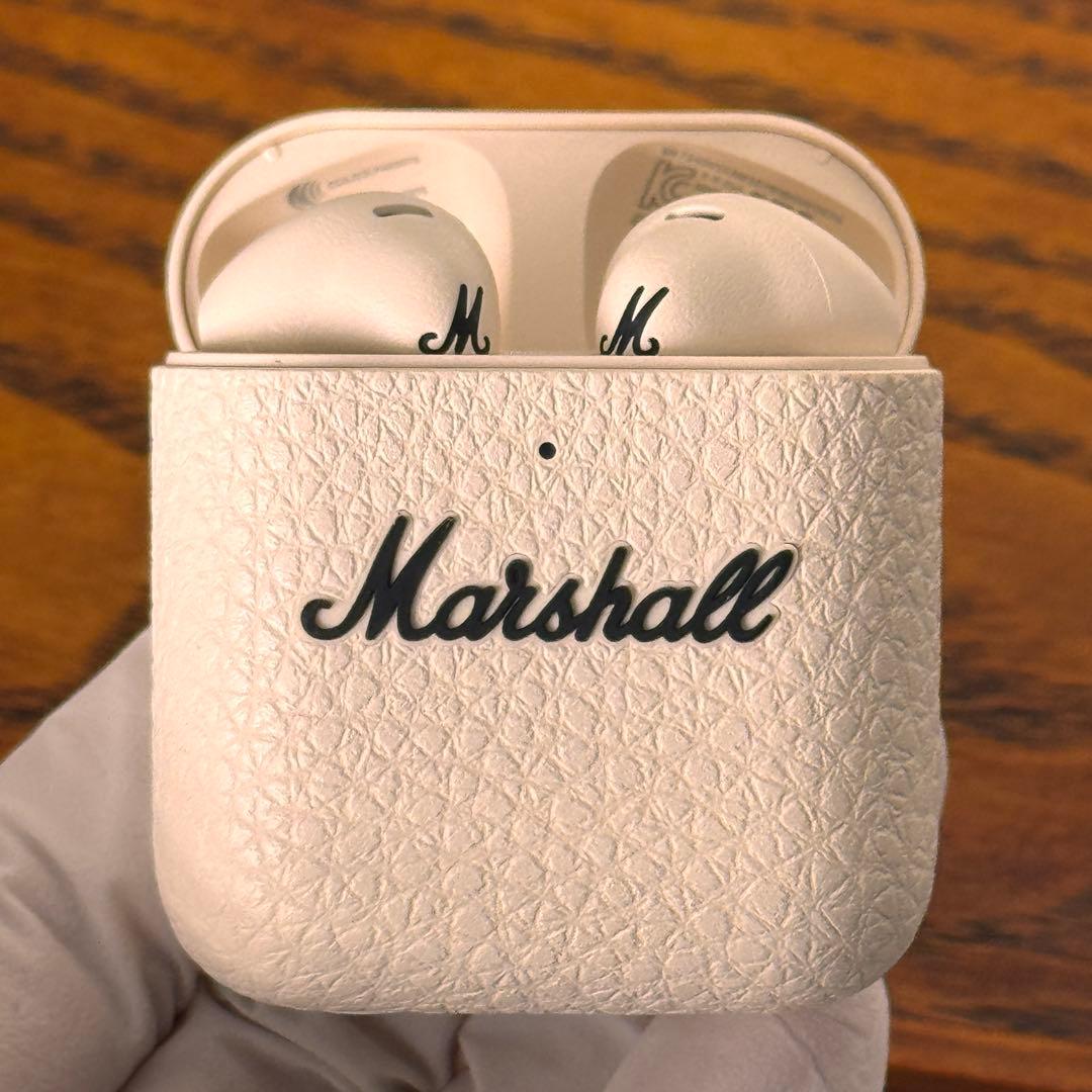 Marshall MINOR IV ワイヤレスイヤホン（クリーム）美品