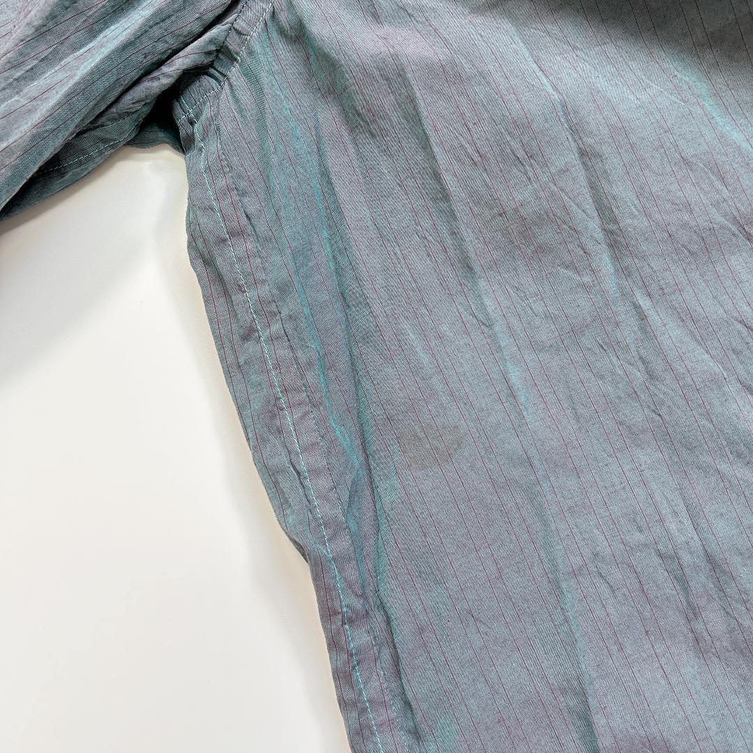 me ISSEY MIYAKE ガウチョパンツ 緑系 膝下 プリーツ加工 F