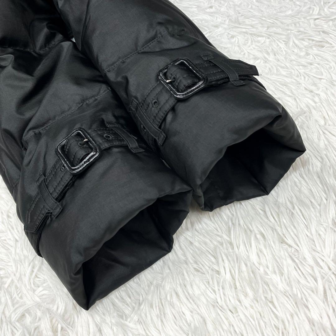 極美品 バーバリーロンドン ベルテッドダウンコート ファー着脱可能 大きいサイズ