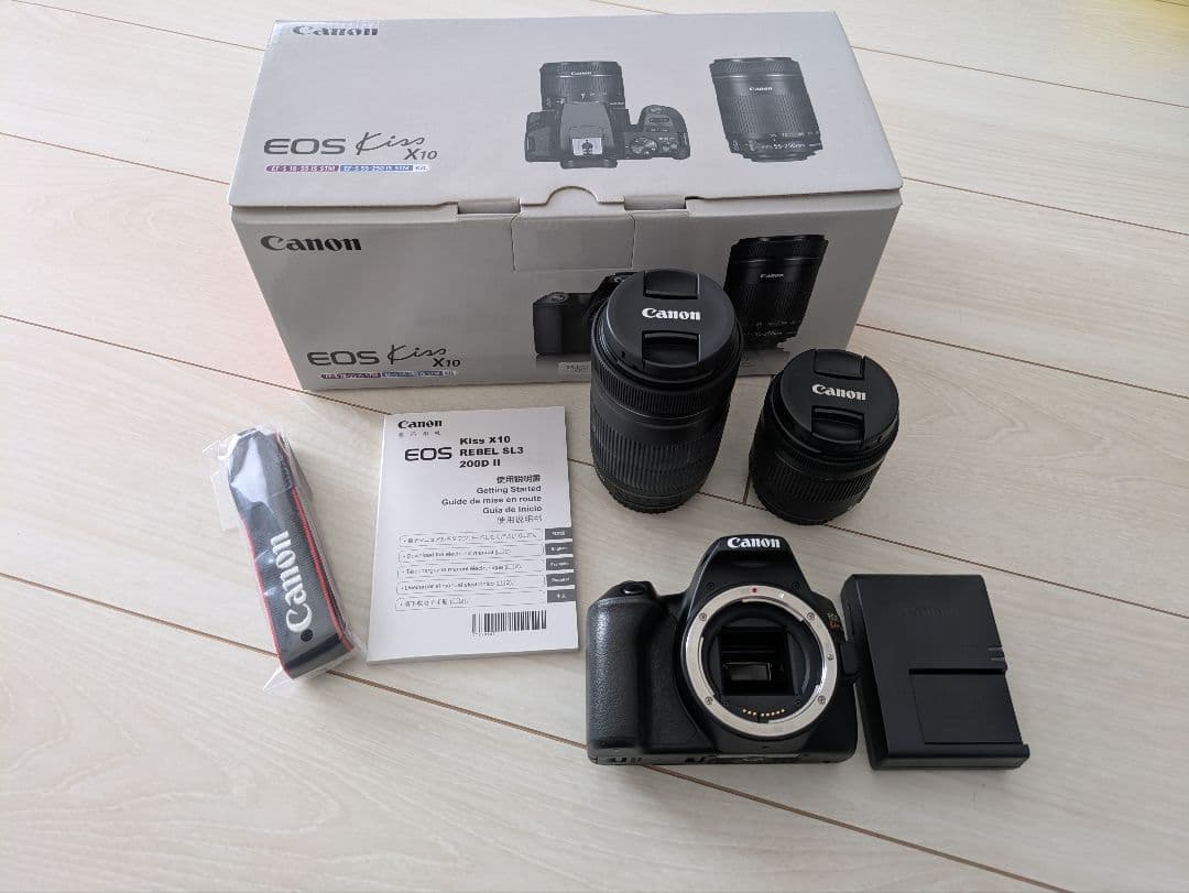 Canon EOS Kiss X10 本体 + 2本レンズ + 付属品