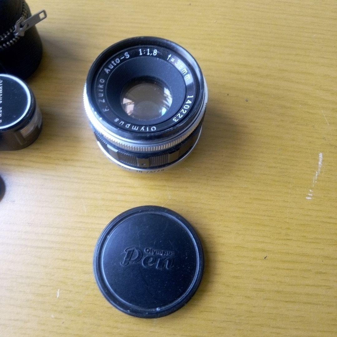 黒塗り Olympus PEN F フィルムカメラ実働品