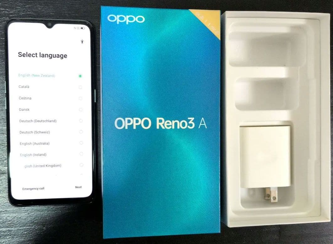 【美品・初期化済】OPPO Reno3 A ホワイト SIMフリー 128GB