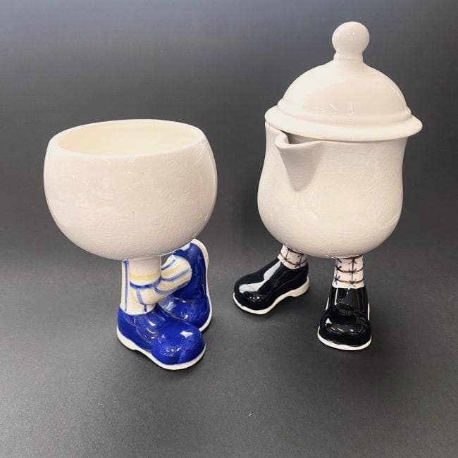 Y 美品 カールトンウェア マグカップ ミルクジャグ ウォーキング アンティーク