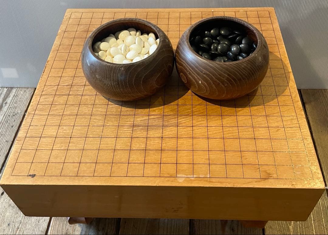 碁盤　碁石　蛤　ボードゲーム　遊び　趣味　年代物