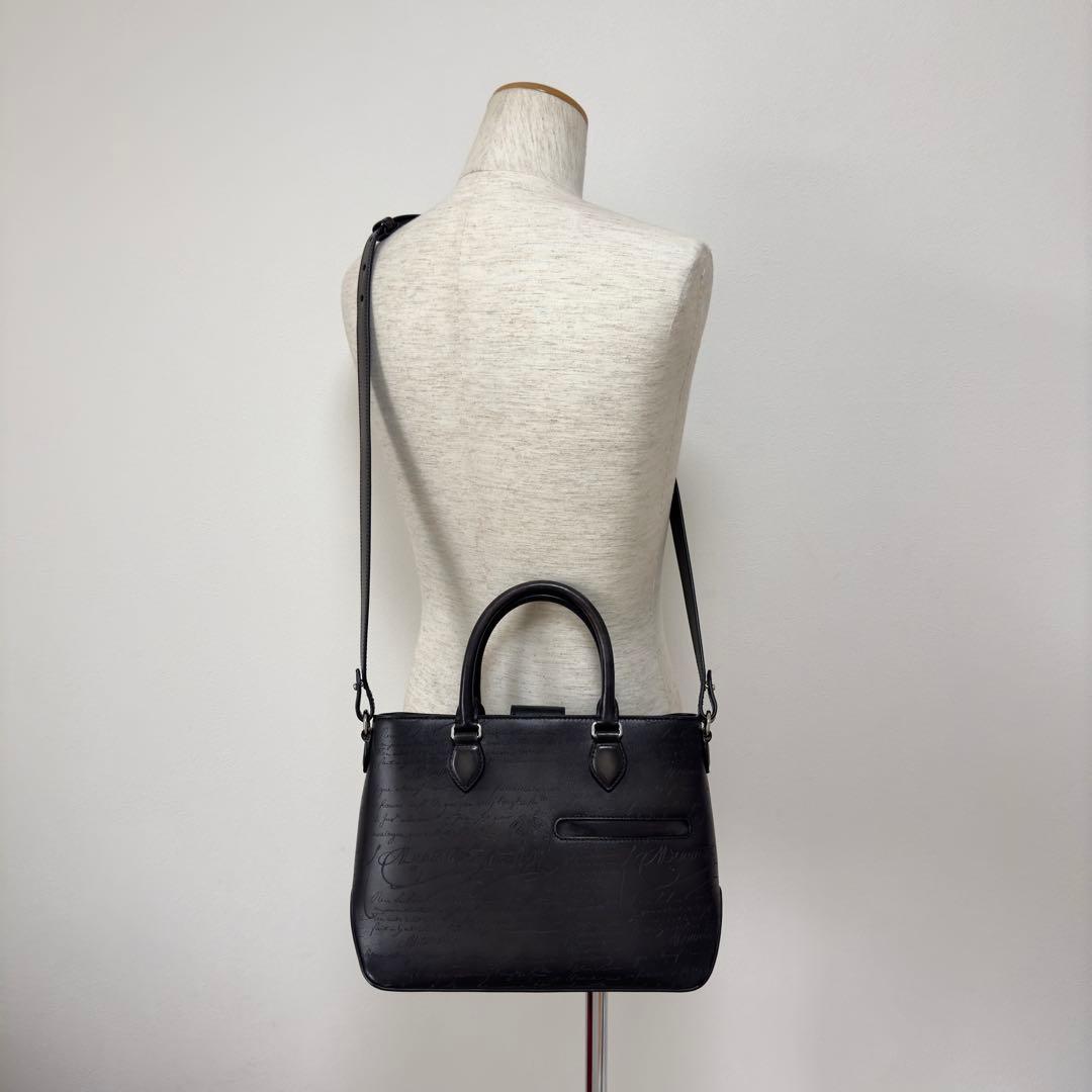 定価46.2万円 ベルルッティ トゥジュールXS スクリットレザートートバッグ
