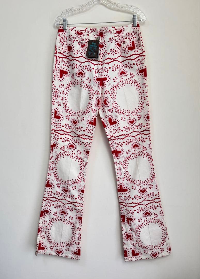John Galliano 1997 バンダナ模様　ハート　パンツ