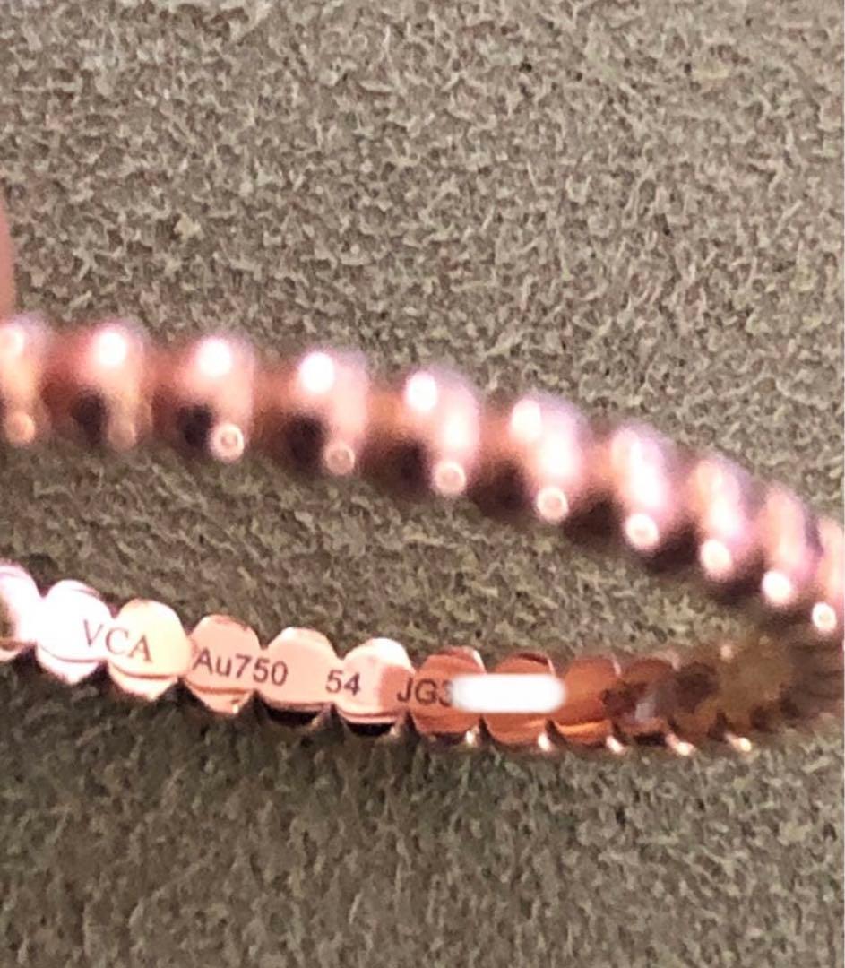 ♦︎Van Cleef & Arpels♦︎ペルレリング ローズゴールド54