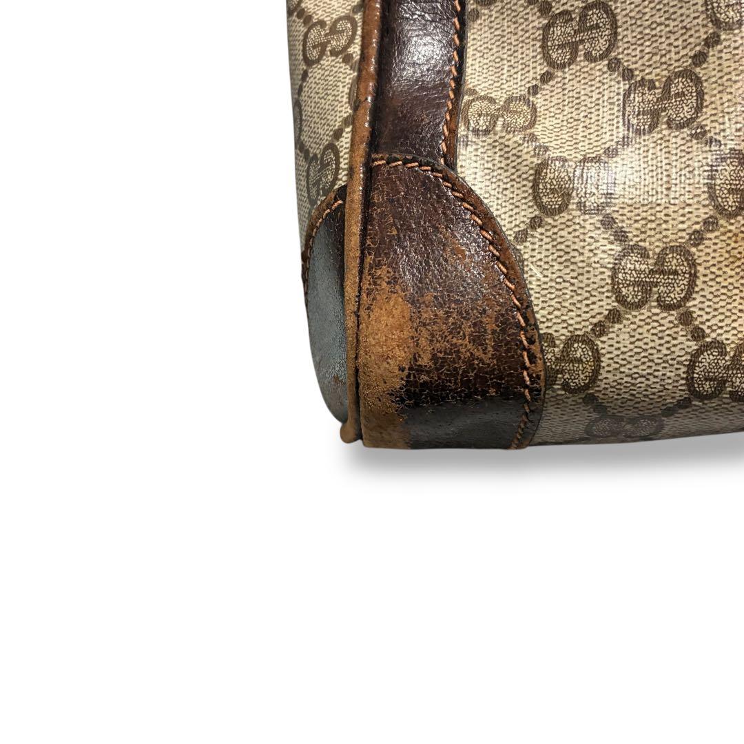 状態込み特別価格　グッチ　ボストンバッグ　gg柄　PVC シェリーライン