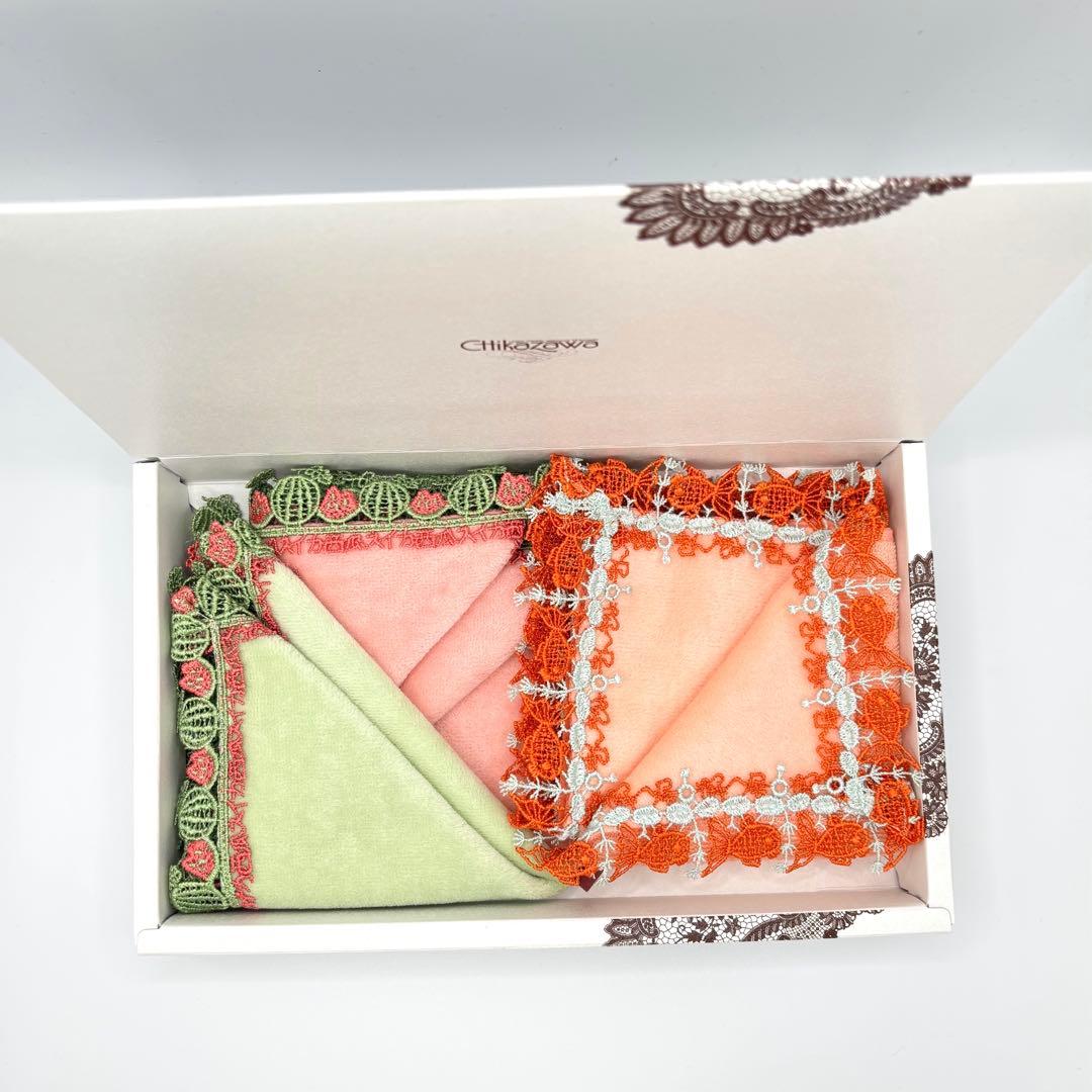 【のん】近沢レース　スイカ　金魚　ハンカチ3枚セット　箱なし