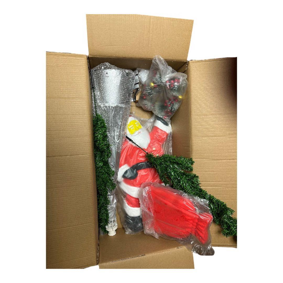 【新品・豪華170cm】雪が降るクリスマスツリー　サンタ/LEDライト/音楽