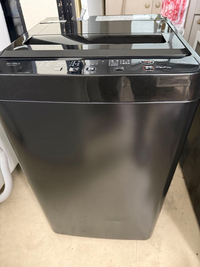 名古屋近郊限定　2024年　ヤマダ　洗濯機　5.5kg 黒