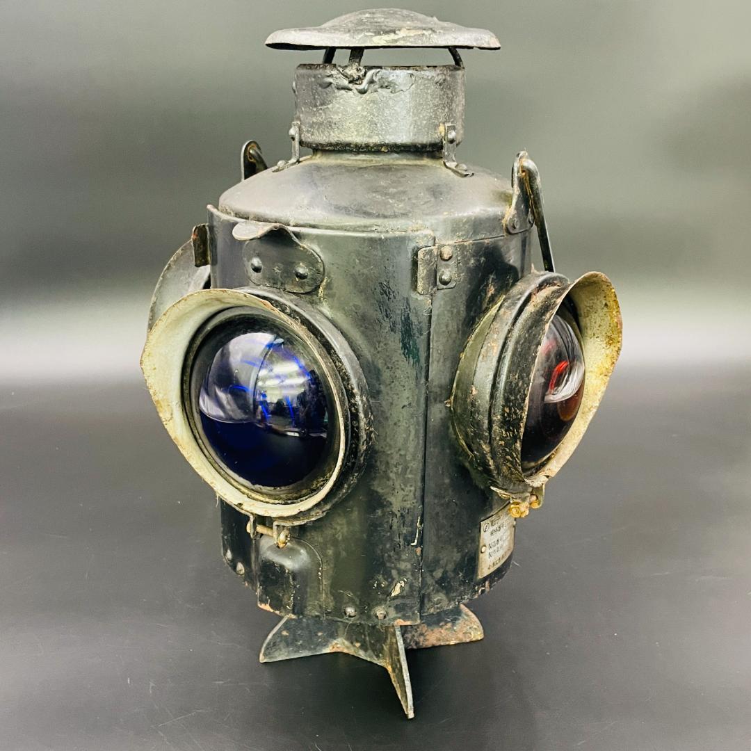 希少 コレクター放出品 転テツ標識灯 1974年 鉄道標識 国鉄 昭和レトロ