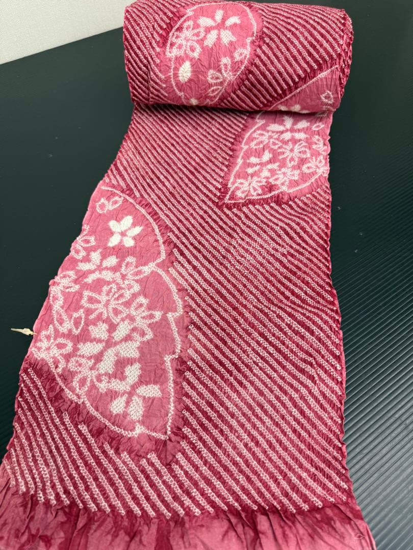 浴衣　反物　総絞り　綿