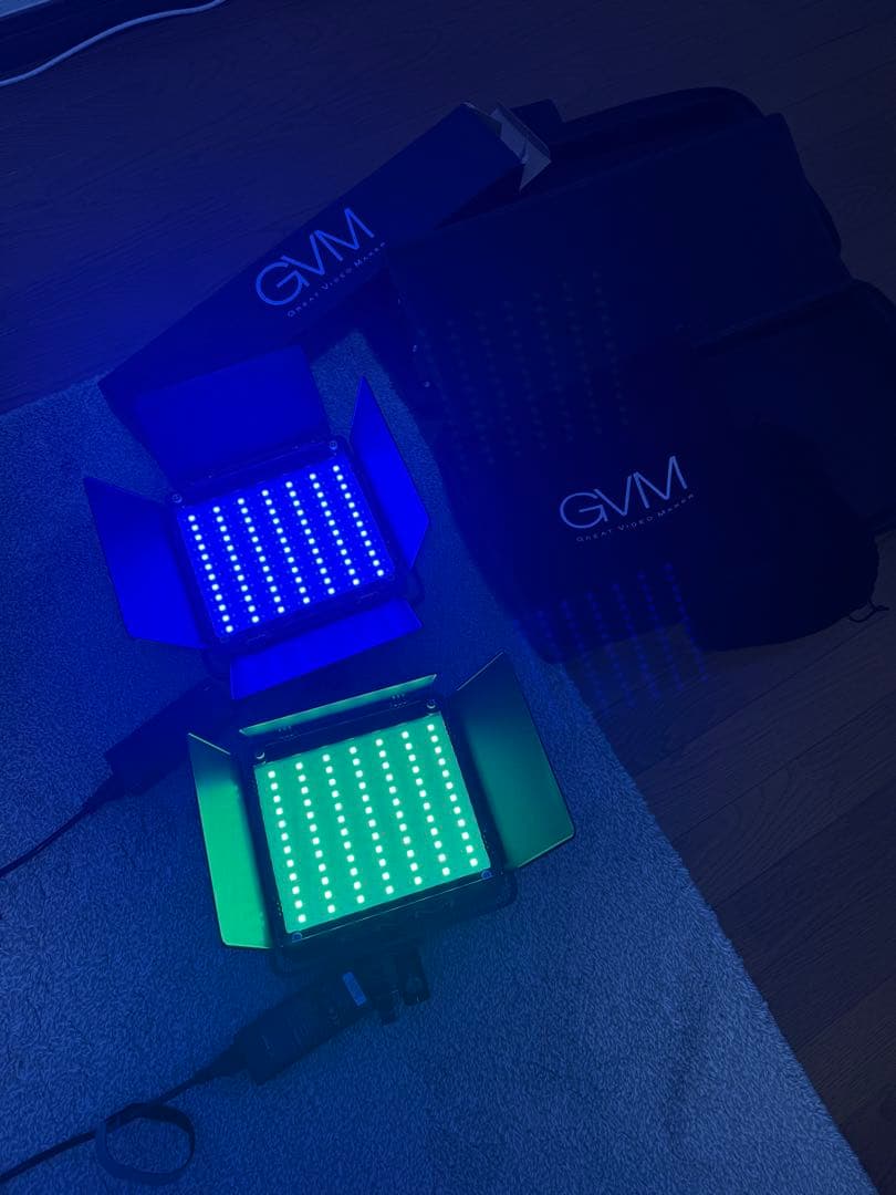 GVM RGB LEDビデオライト アプリコントロール付き撮影用照明 800D