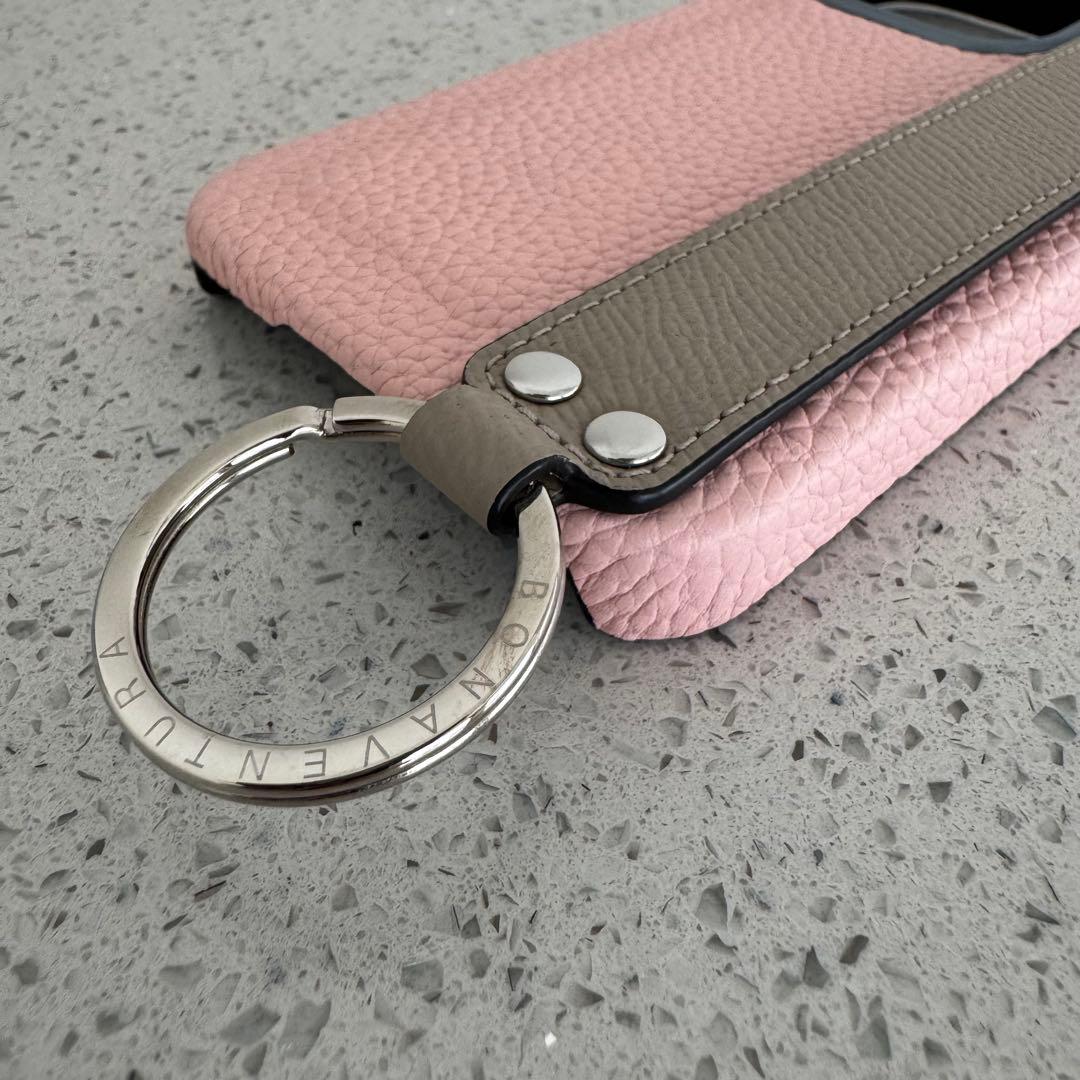 【美品】ボナベンチュラ　スマホケースiPhone15pro サクラピンク