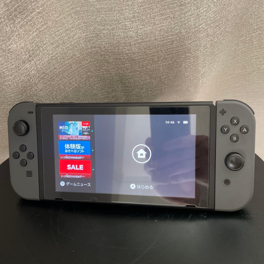 Nintendo Switch 本体 グレー 動作確認/初期化済