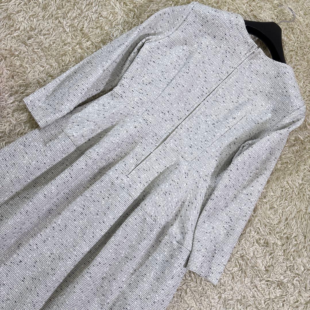 アナイ2024s ツイードジャージーコクーン 膝丈ワンピース　36