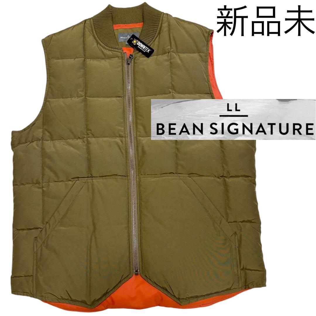 新品未 LL BEAN SIGNATURE ダウン ベスト DOWNTEK L