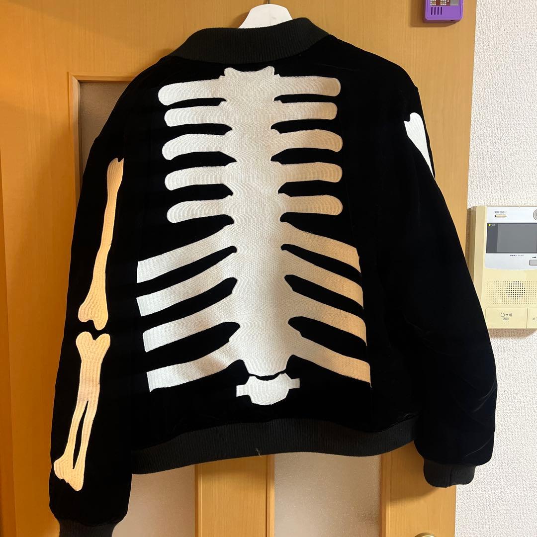 VANSON SKELTON BONES VELOURS JK ベロア