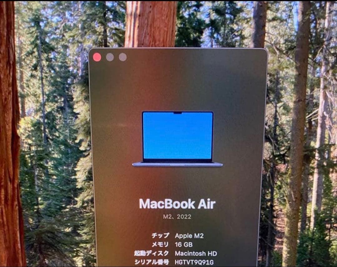 MacBook Air 13インチ M2 16GB 256GB