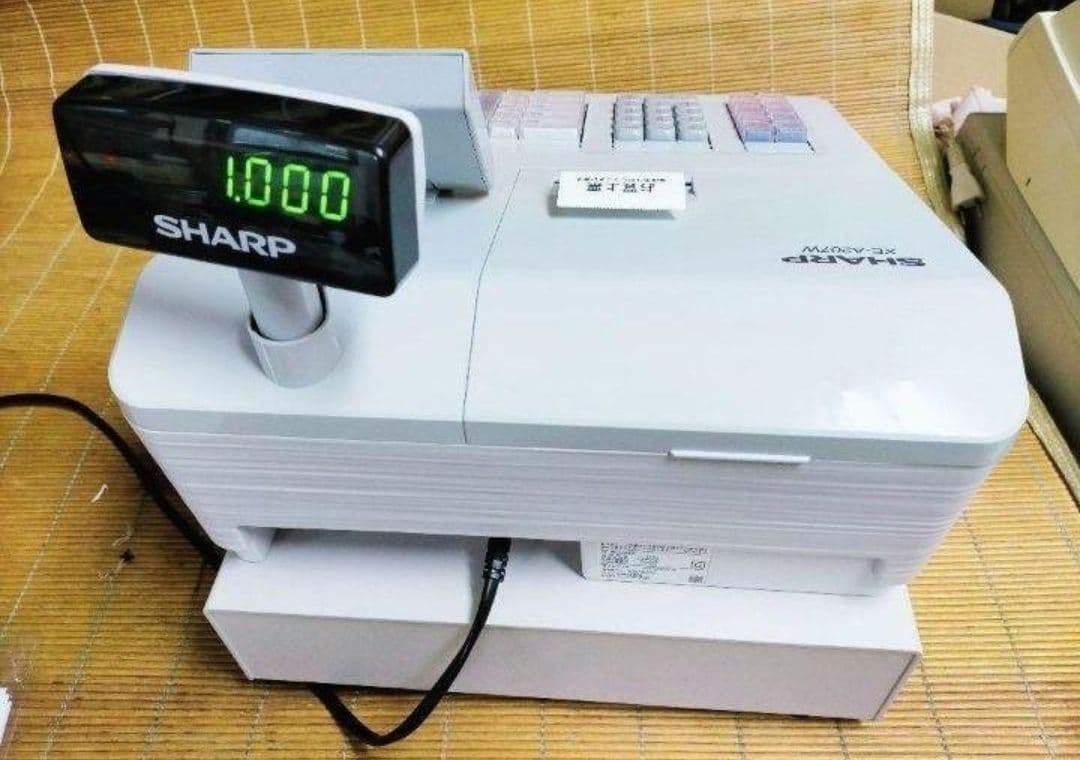 シャープレジスター　XE-A207w-wPC連携売上管理設定無料　555222