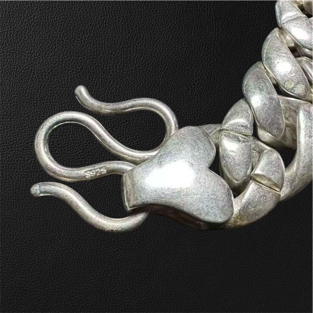 シルバー925刻印 ネックレス ヴィンテージ 重量感 喜平 ウォレットチェーン