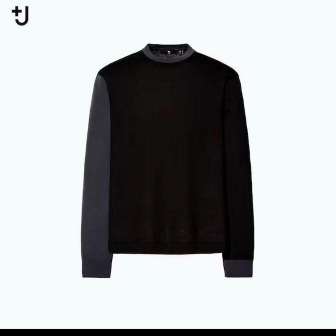 ジルサンダー　ユニクロ　+J セーター　カシミヤ　バイカラー