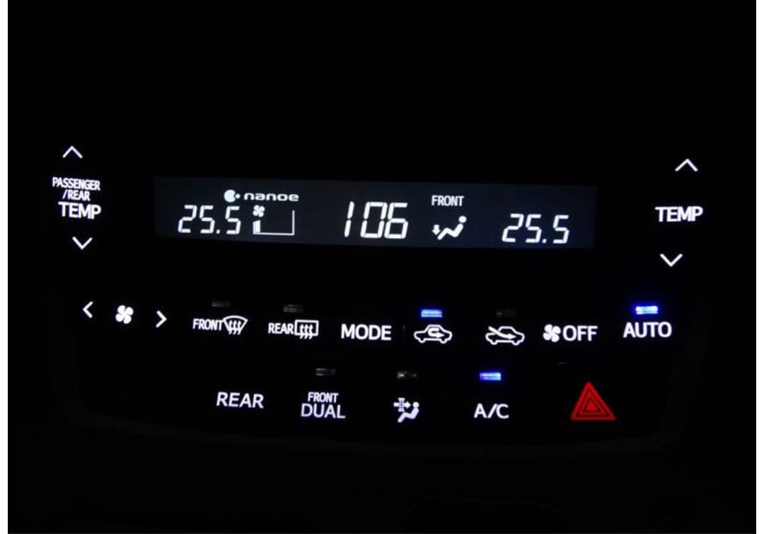 20アルファード ヴェルファイア前期 LED打ち替え エアコンパネル anh20