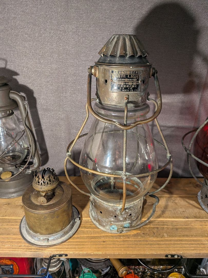 日本船燈 昭和32年 WHITE LIGHT マリンランプ ニッセン ランタン