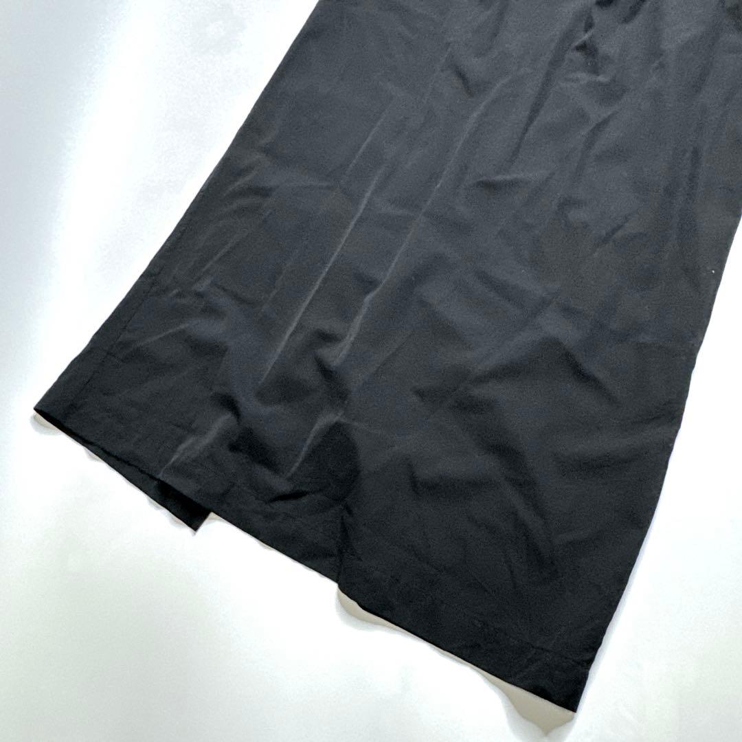 【美品】Y’s ワイズ　ジップアップ　ウールワンピース　ブラック