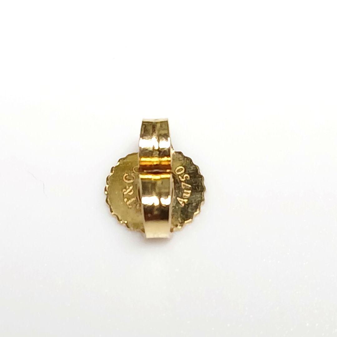 OMZMKY様　4mm バイザヤード ダイヤ ピアス 片耳 750 K18