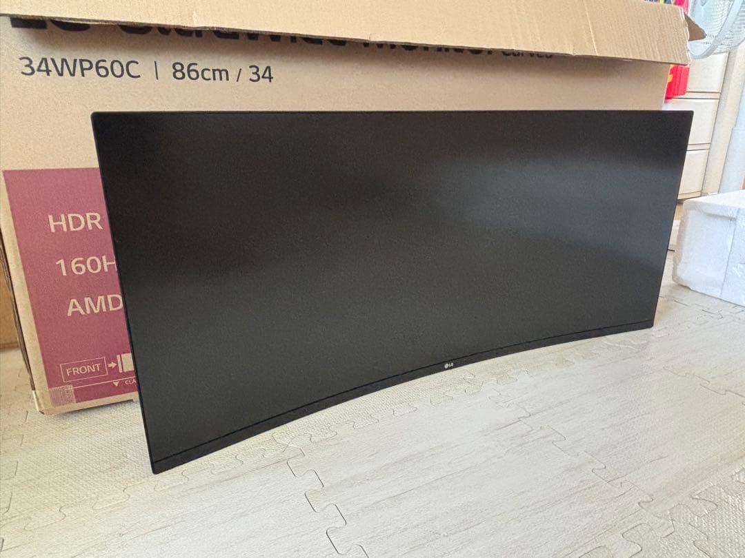 LG 34WP60C 曲面ディスプレイ 34インチ　難あり　またまた、値下げ中！