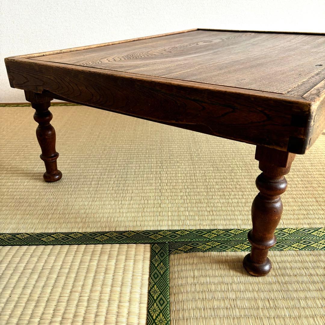 レトロ　木製　テーブル　机　ちゃぶ台　昭和　大正　天然生活　インテリア　カフェ