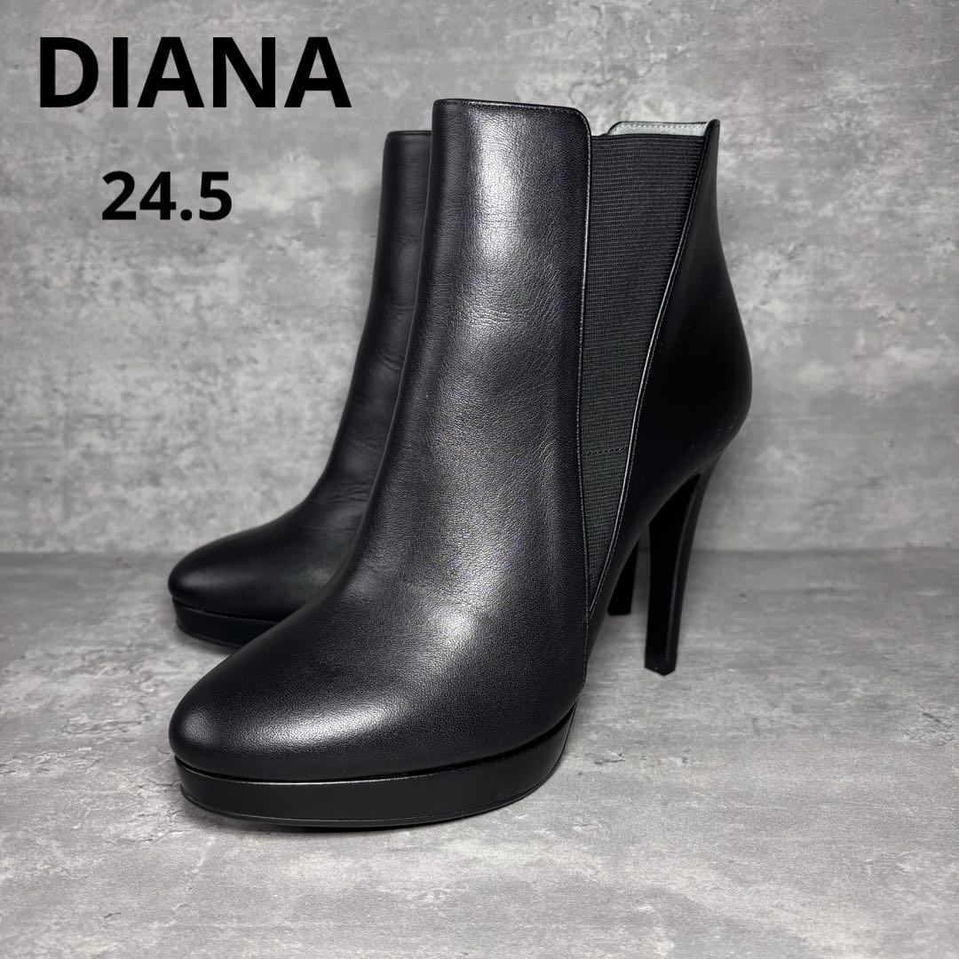 【ほぼ新品】DIANA ダイアナ　ショートブーツ　サイドゴア　厚底　ハイヒール