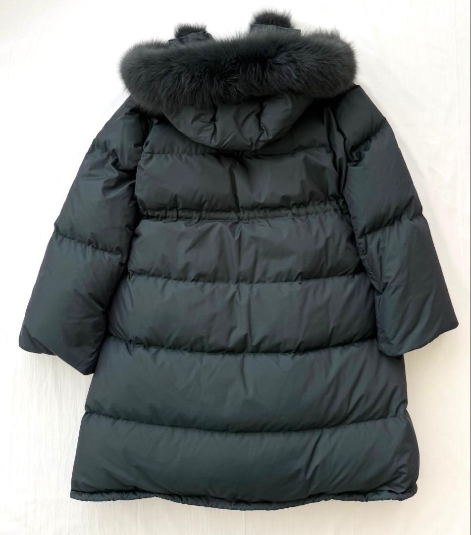 訳あり 極暖 フォックスファー大き目フードMYLAN ダウンコート 極上の着心地