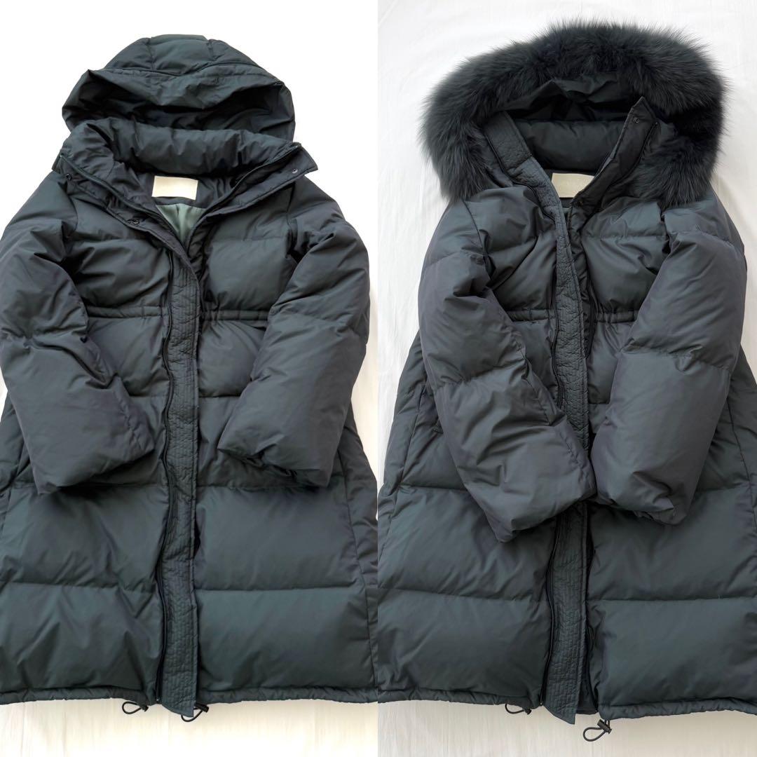 訳あり 極暖 フォックスファー大き目フードMYLAN ダウンコート 極上の着心地