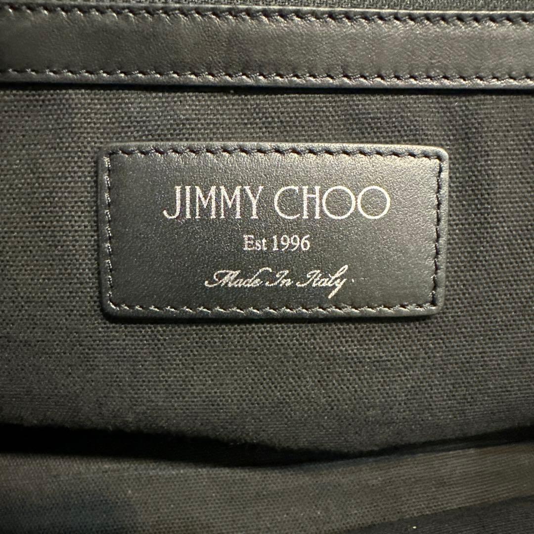 【美品】JIMMY CHOO 星スタッズ　レザートートバッグ