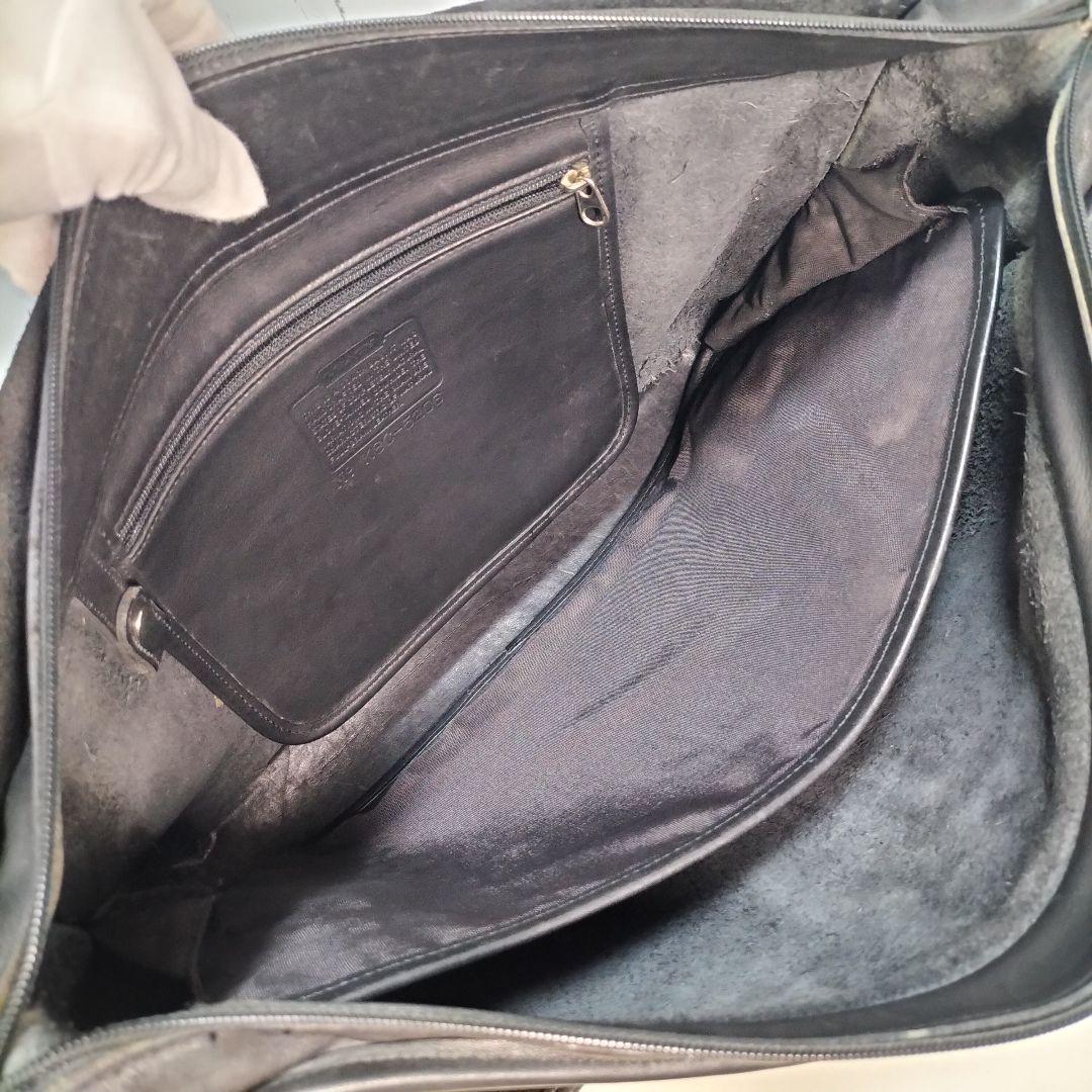 オールド コーチ 大容量 メッセンジャーバッグ 斜め掛け ショルダー 本革 黒