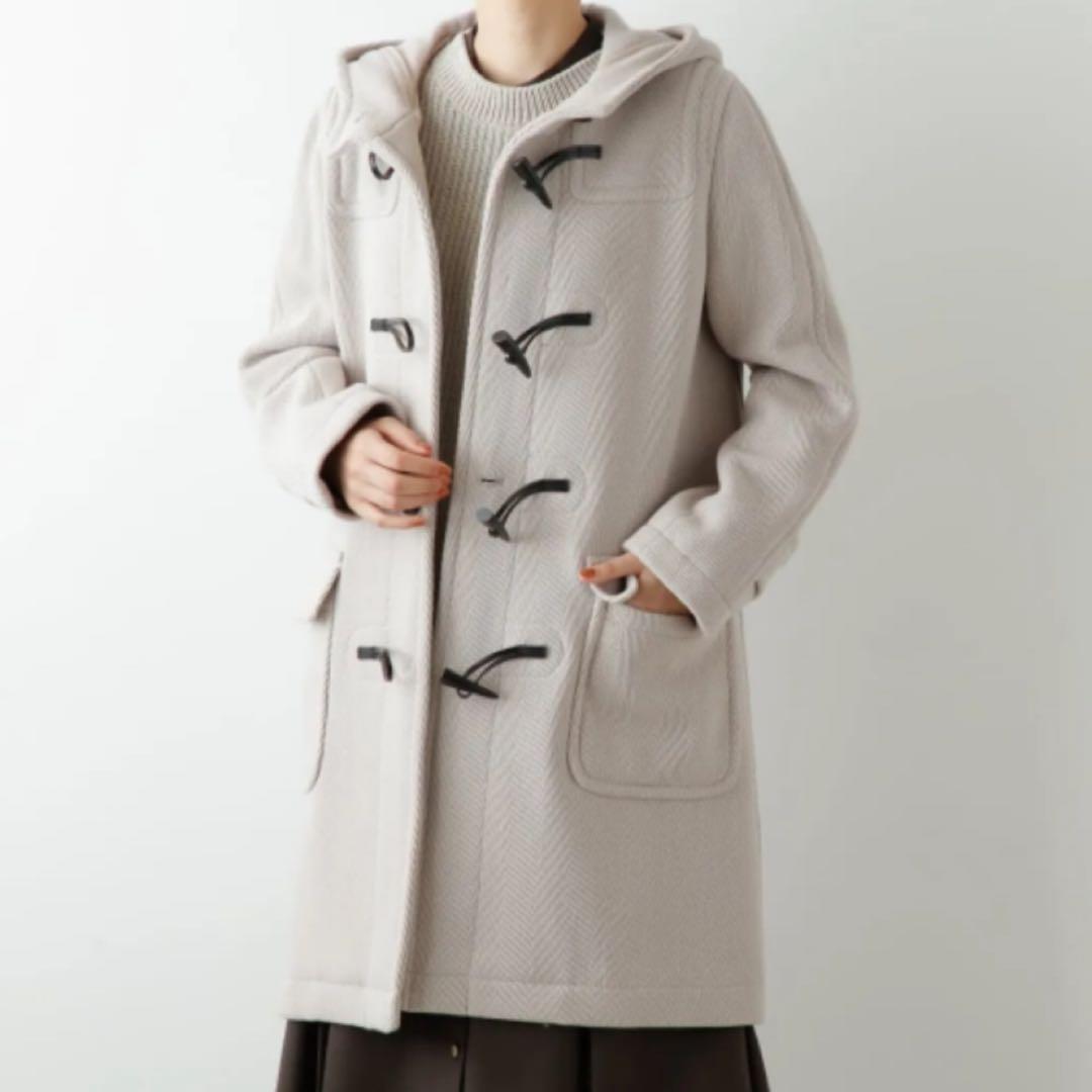 【極美品】ニューヨーカー　ウールヘリンボーン　ダッフルコート