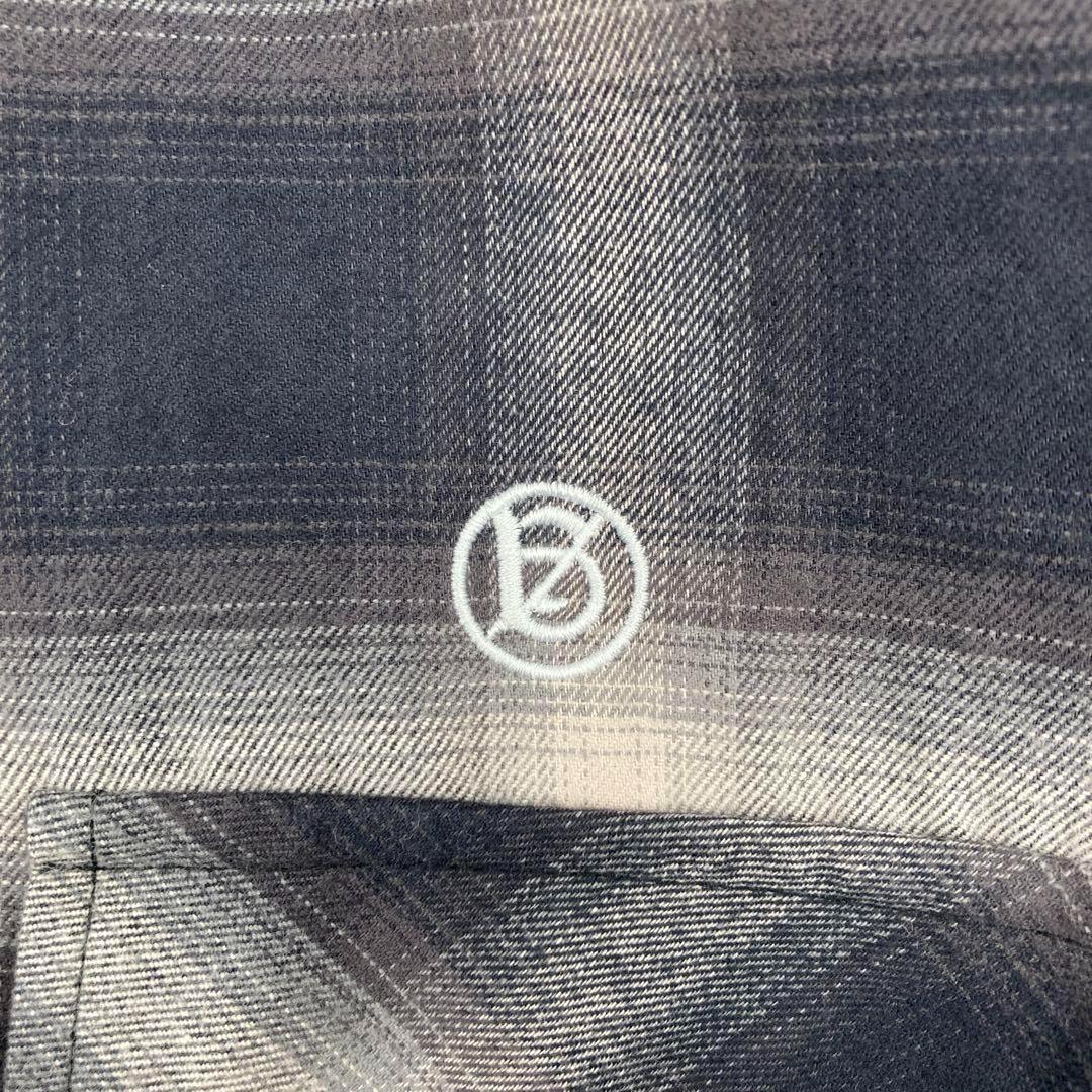 A GOOD BAD INFLUENCE ジップアップオンブレチェックシャツ M