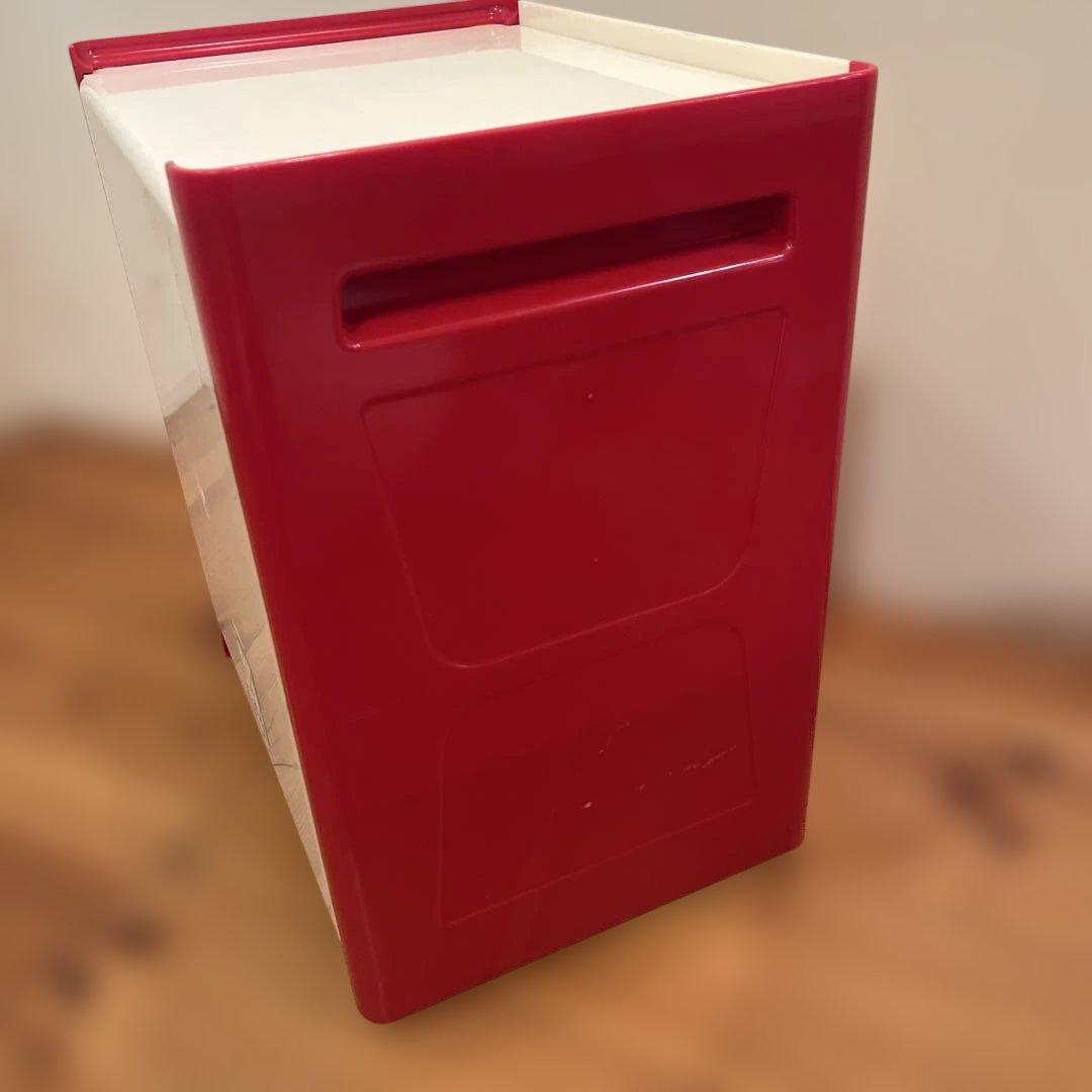 昭和レトロ　キッチンラック　クッキングケース　調味料入れケース　赤　未使用