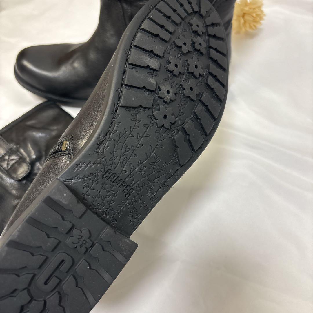 【未使用品】カンペール　CAMPER ミドルブーツ　ブラック　38 サイドジップ