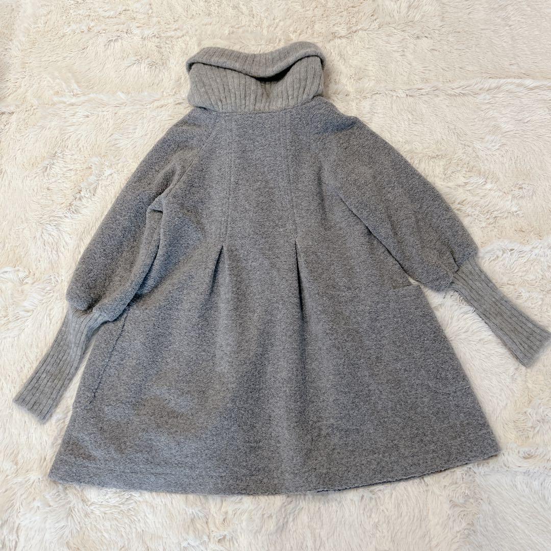 io comme io センソユニコ Aラインコート ニットロングカーディガン